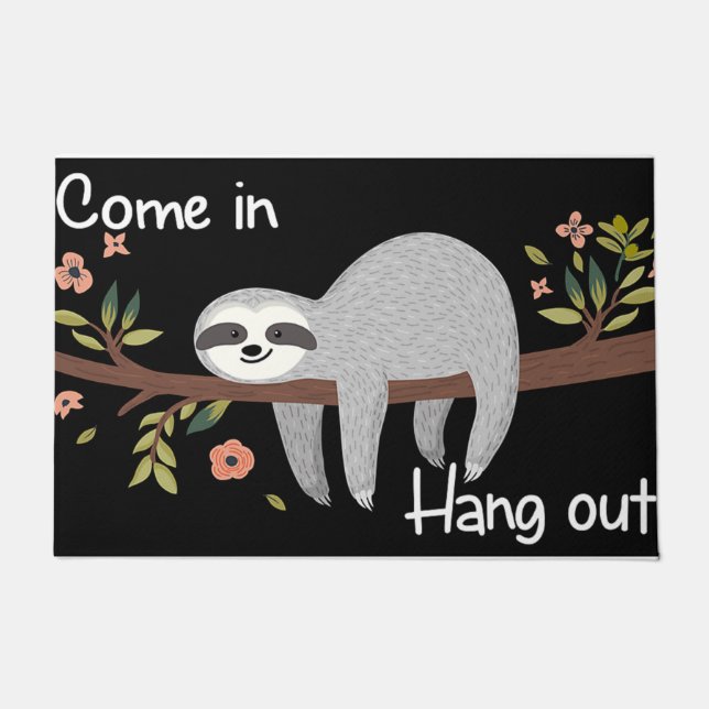 Tapete Lazy Sloth Welcome Doormat - Indoor (Frente)