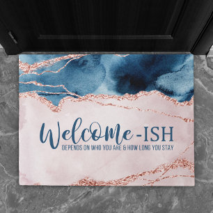 Tapete Legenda Mística   Teal Peach Agate Welcome-Ish