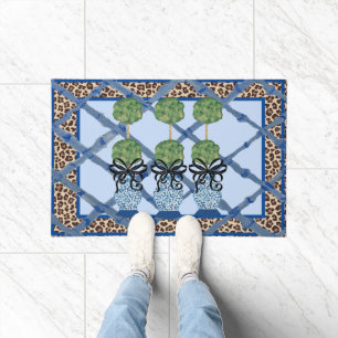 Tapete Leopardo Chinoiserie Ginger Jar jars Doormat Rug