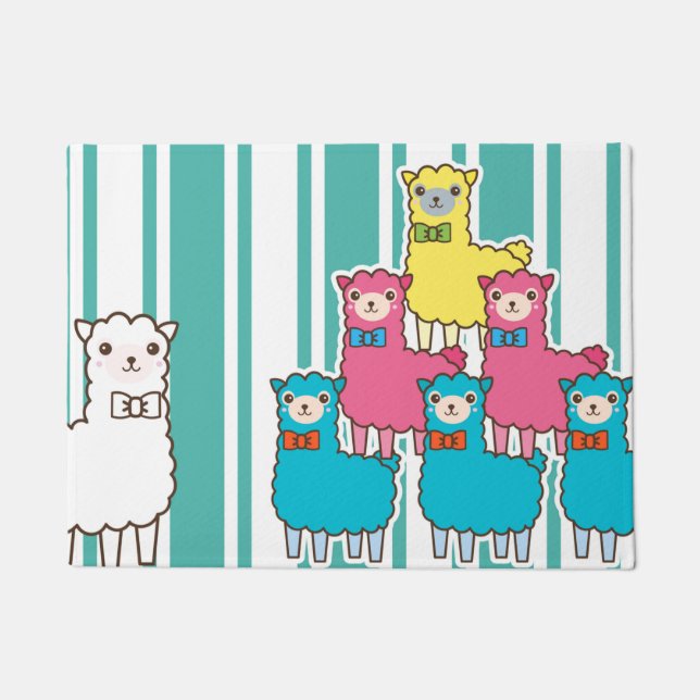 Tapete Lhamas ou Alpacas? Alpacas ou Lhamas? (Frente)