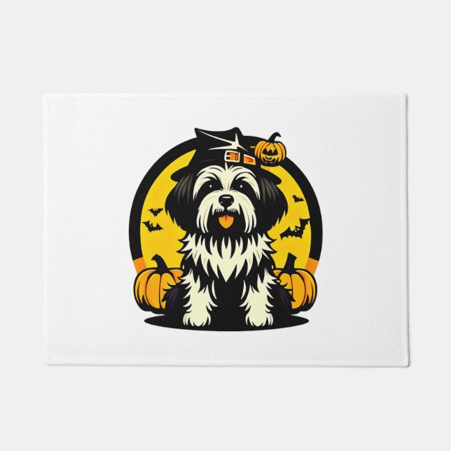 Tapete Lhasapoo dog halloween (Frente)