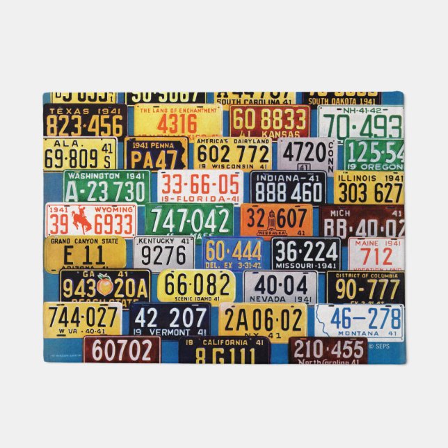 Tapete License Plates por H. Wilson Smith (Frente)