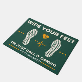 Tapete Limpe seus pés para Malhações, ginásio engraçado