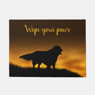 Tapete Limpeza do golden retriever suas patas