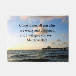 TAPETE LINDA MATTHEW 11:28 SCRIPTURE VERSA