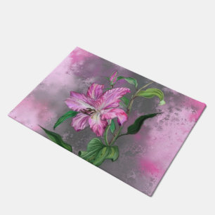 Tapete Linda pintura roxa de flor roxa pintada de flor mi