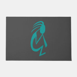 Tapete Linda pintura Teal Kokopelli