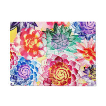 Lindas Plantas Suculentas Artes Watercolor
