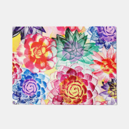 Tapete Lindas Plantas Suculentas Artes Watercolor