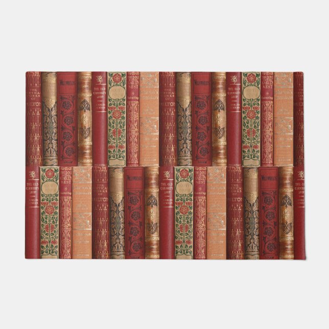 Tapete Lindos e velhos espinheiros de livros (Rosa) (Frente)