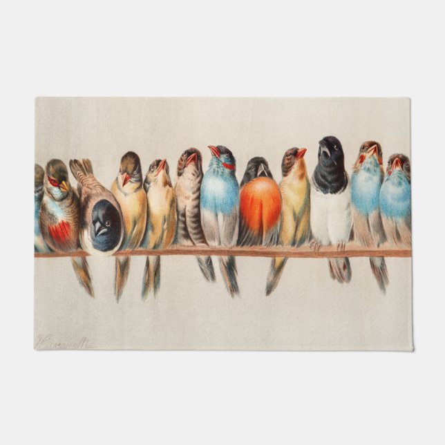 Tapete Linha de aves e pomba (Frente)