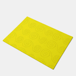 Tapete linhas em espiral dupla em amarelo
