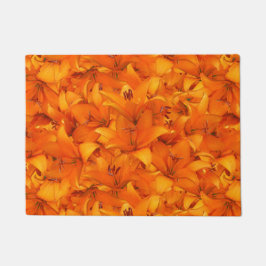 Tapete Lírios alaranjados do jardim da foto da flor