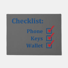 Tapete Lista de verificação home saindo feita sob