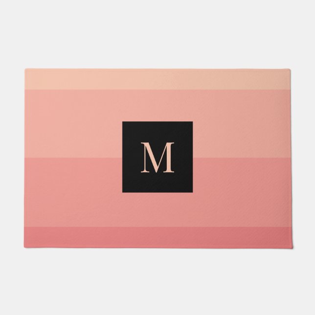 Tapete Listra Horizontal Rosa Monograma Feminina Jovem  (Frente)