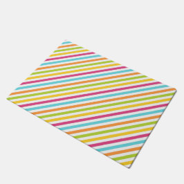 Tapete Listras diagonais em cores vibrantes