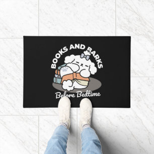 Tapete Livros e Latidos - Design de Leitura de Cachorro S