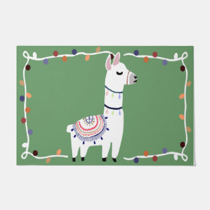 Tapete Llama Doormat, Lazy Animal Doormat