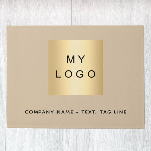 Tapete Logotipo comercial bege