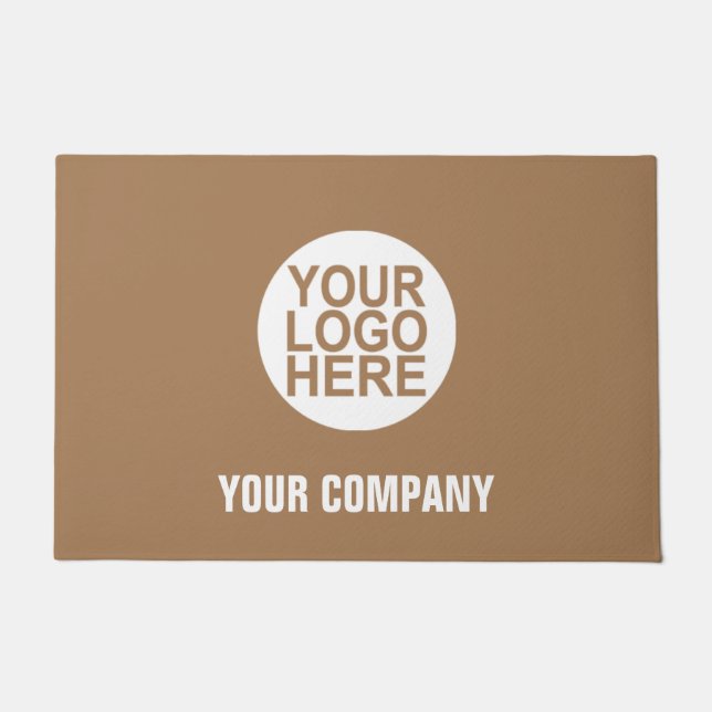Tapete Logotipo Comercial Personalizado Ou Slogan (Frente)