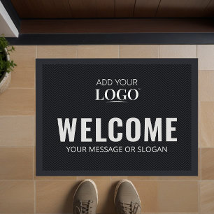 Tapete Logotipo comercial Promocional corporativo preto B