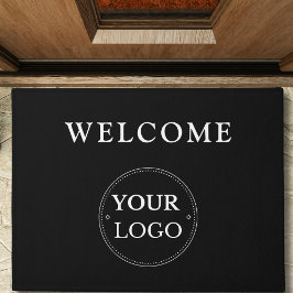 Tapete Logotipo comercial Promocional preto moderno