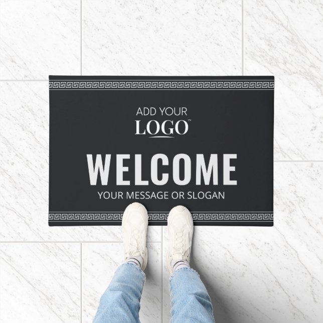 Tapete Logotipo Empresarial Bem-vindo Grego Profissional  (Interior)