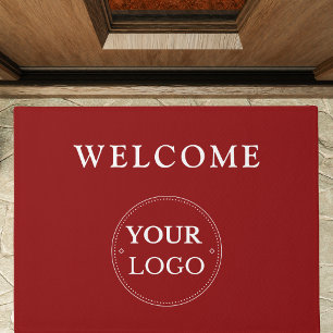 Tapete Logotipo Empresarial Moderno Vermelho Promocional