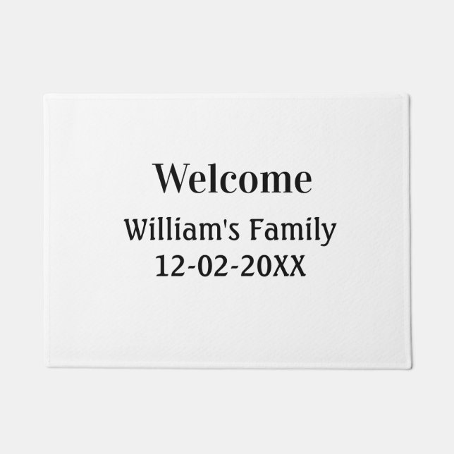 Tapete logotipo monograma simples e mínimo personalizado (Frente)