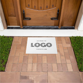 Tapete Logotipo Retangular Moderno Preto