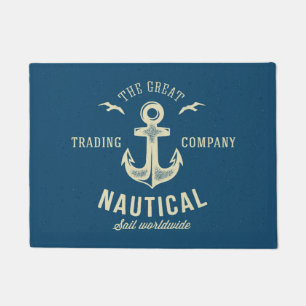 Tapete Logotipo retro náutico