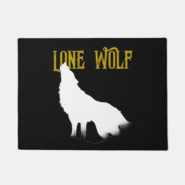 Tapete Lone Wolf Male Sigma Moderno Minimalista (Frente)