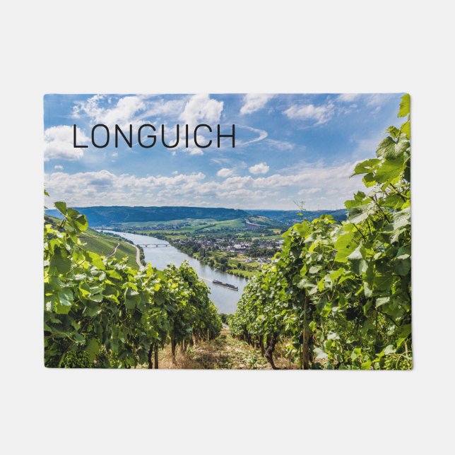 Tapete Longuich Panorama da Vinha da Mosela Alemanha (Frente)