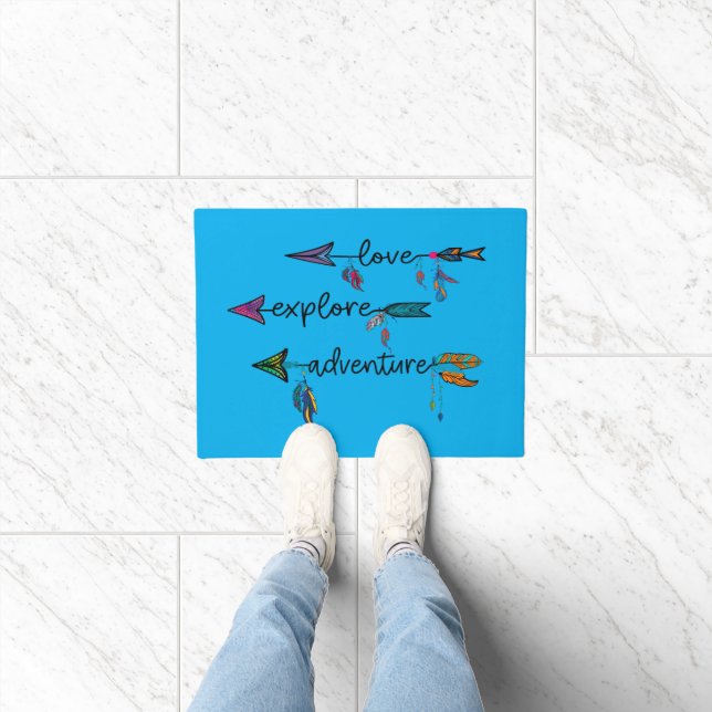 Tapete Love Explore Adventure Arrow Tribal Boho Design (Interior)