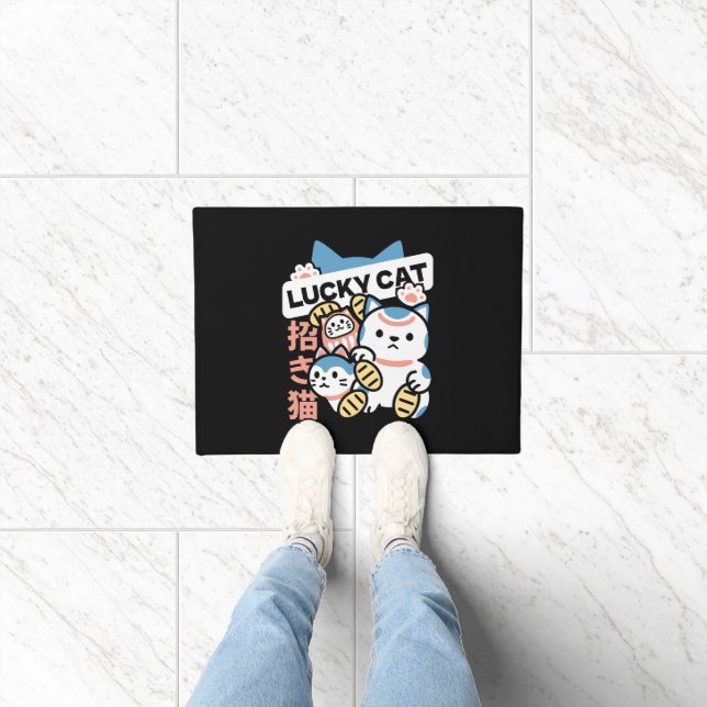 Tapete Lucky Cat Art – Maneki Neko with Gold Coin (Interior)