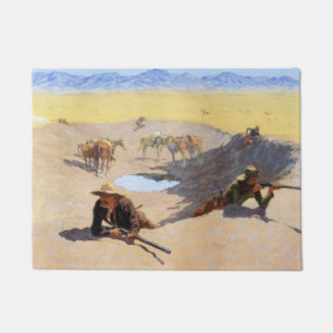 Tapete Luta pelo Buraco d'água (por Frederic Remington)