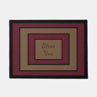 Luxury Door Mat, Deus abençoe Você, Novo Presente 