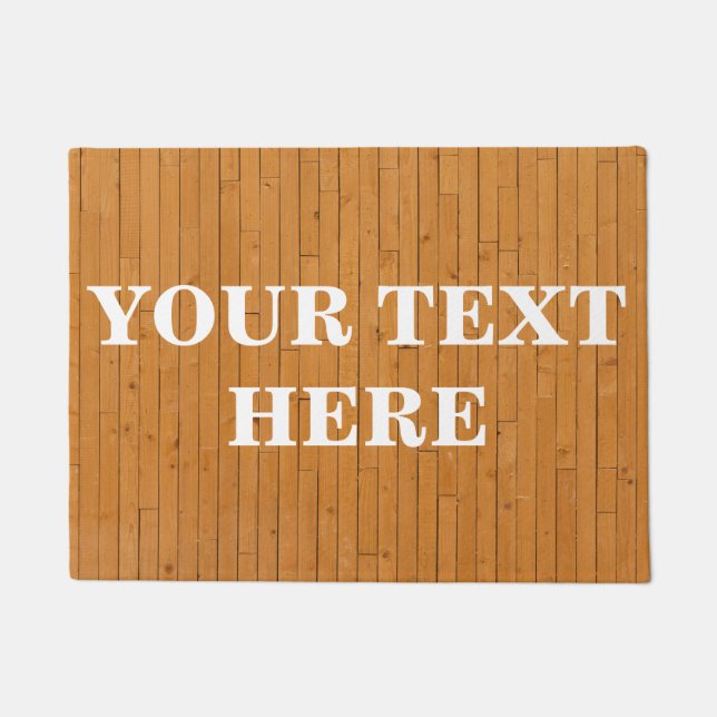 Tapete Madeira de bambu personalizada (Frente)