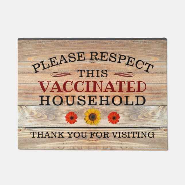 Tapete Madeira russa com girassol vencido (Frente)