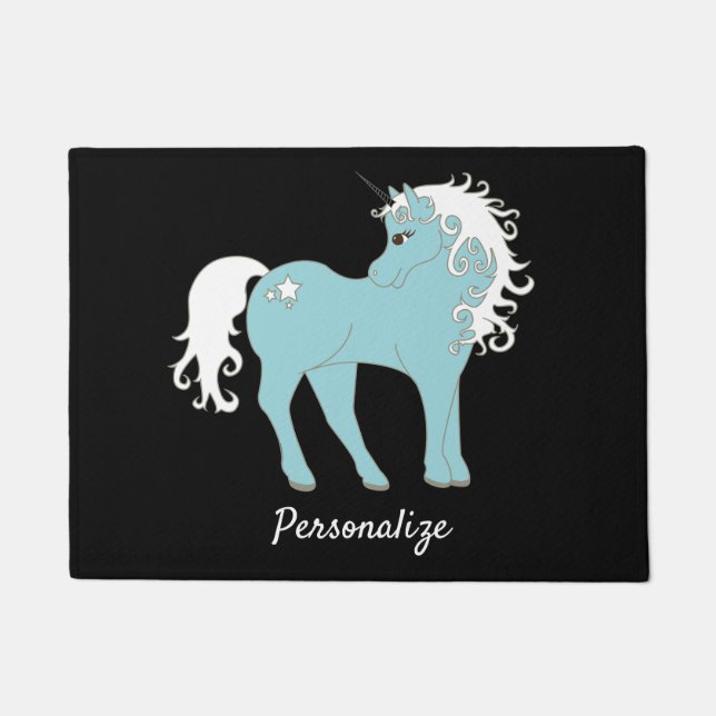 Tapete Magnética Unicórnio Cute e Adorável com Estrela (Frente)