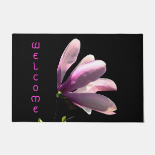 Tapete Magnolia Rosa Bem-Vindo Mat