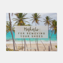 MAHALO PARA REMOVER SEUS CALÇADOS - PORTA MAT RUG