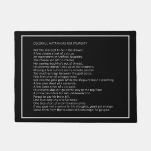 Tapete Mala de porta colorida personalizada da Piada 8 fa