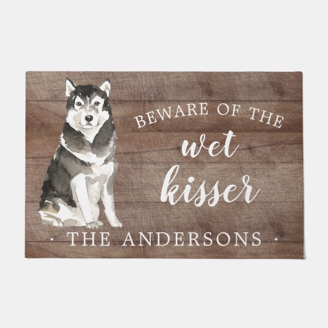 Tapete Malamute Dog - Porta Personalizada (Frente)