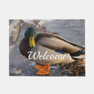 Tapete Mallard Na Porta De Boas-Vindas