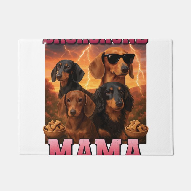 Tapete Mamãe Dachshund (Frente)