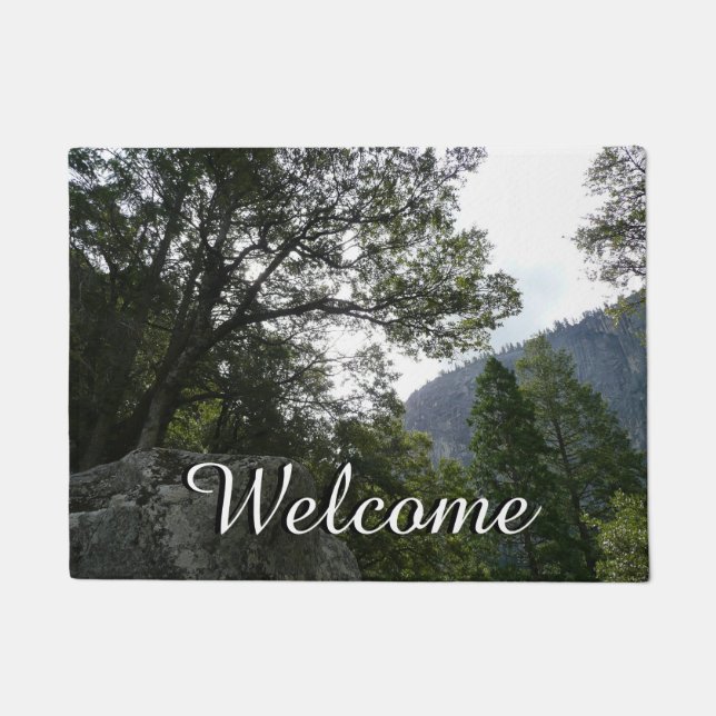 Tapete Manhã na trilha para as quedas vernais em Yosemite (Frente)