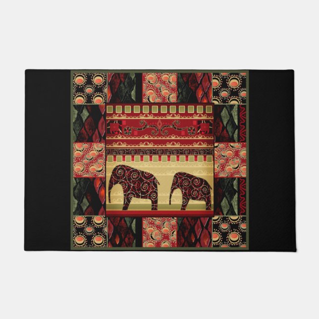 Tapete manta de retalhos africana (Frente)