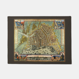 Tapete Mapa antigo de Amesterdã, Países Baixos