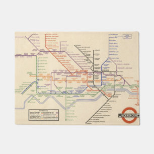 Tapete Mapa das estradas de ferro subterrâneas de Londre